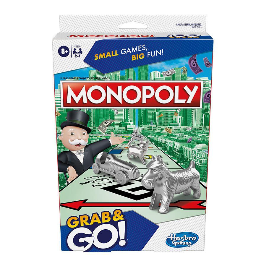 Monopoly Grab n Go Travel Game ( Packaging May Vary )