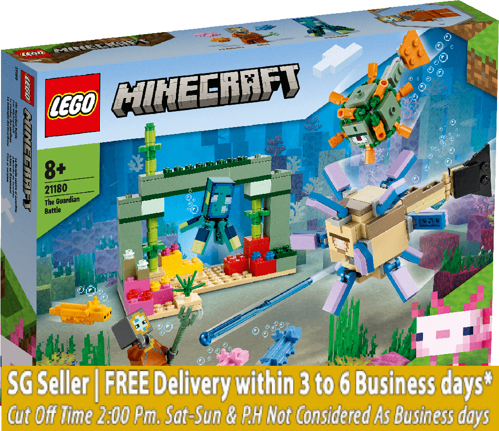 LEGO 21180 Minecraft The Guardian Battle