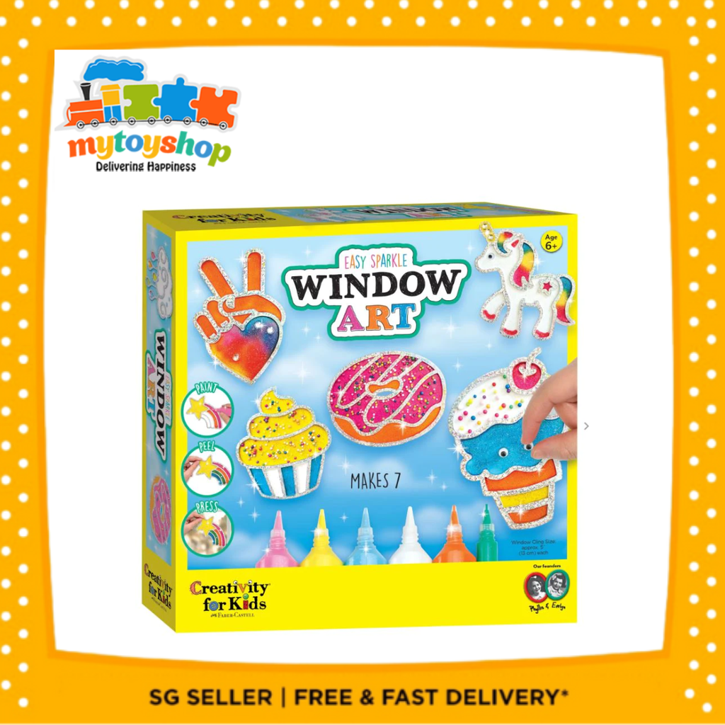 Creativity for Kids Rainbow Sprinkles Easy Sparkle Window Art