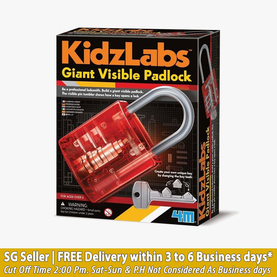 4M Kidzlabs Giant Visible Padlock