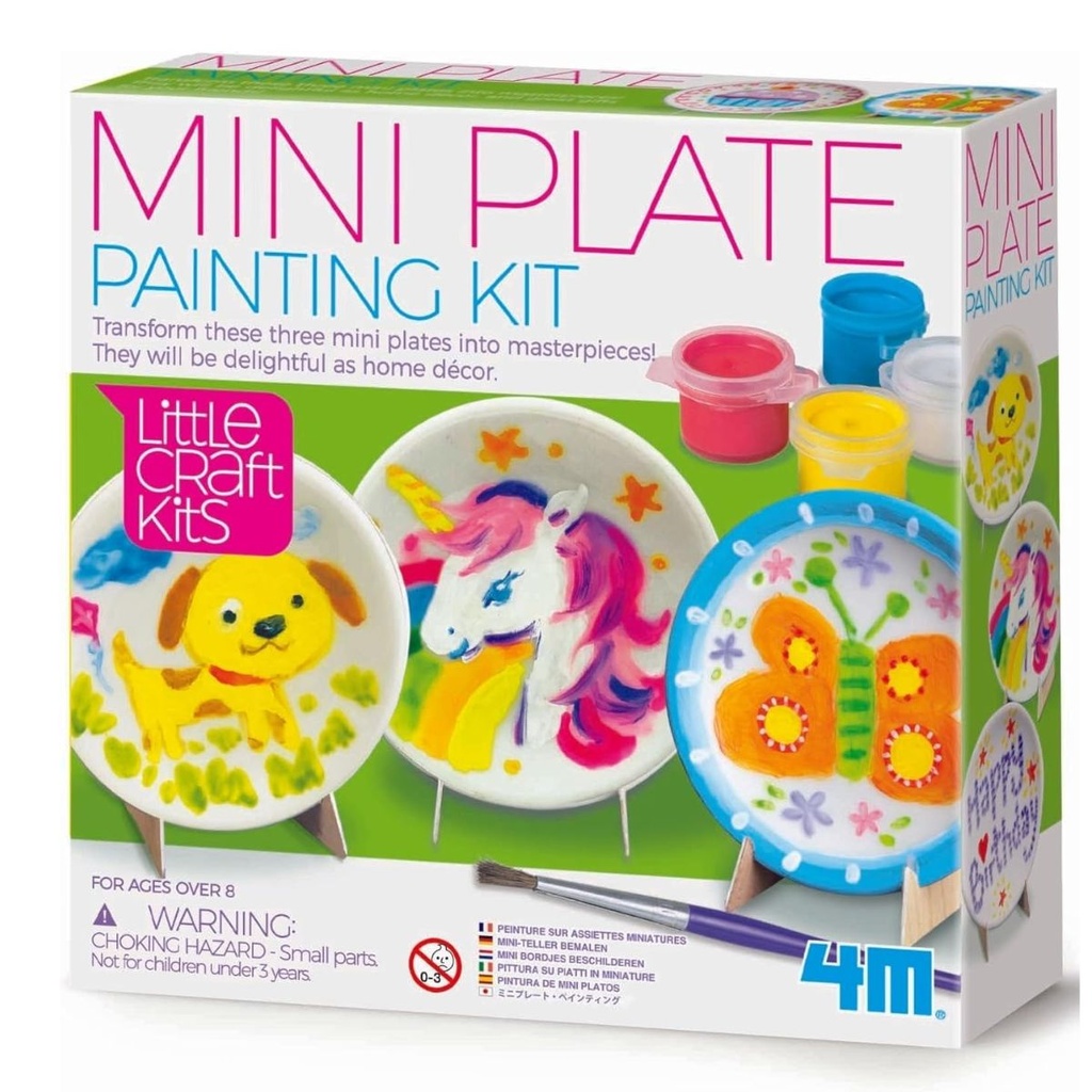 4M Little Craft Mini Plate Painting Kit