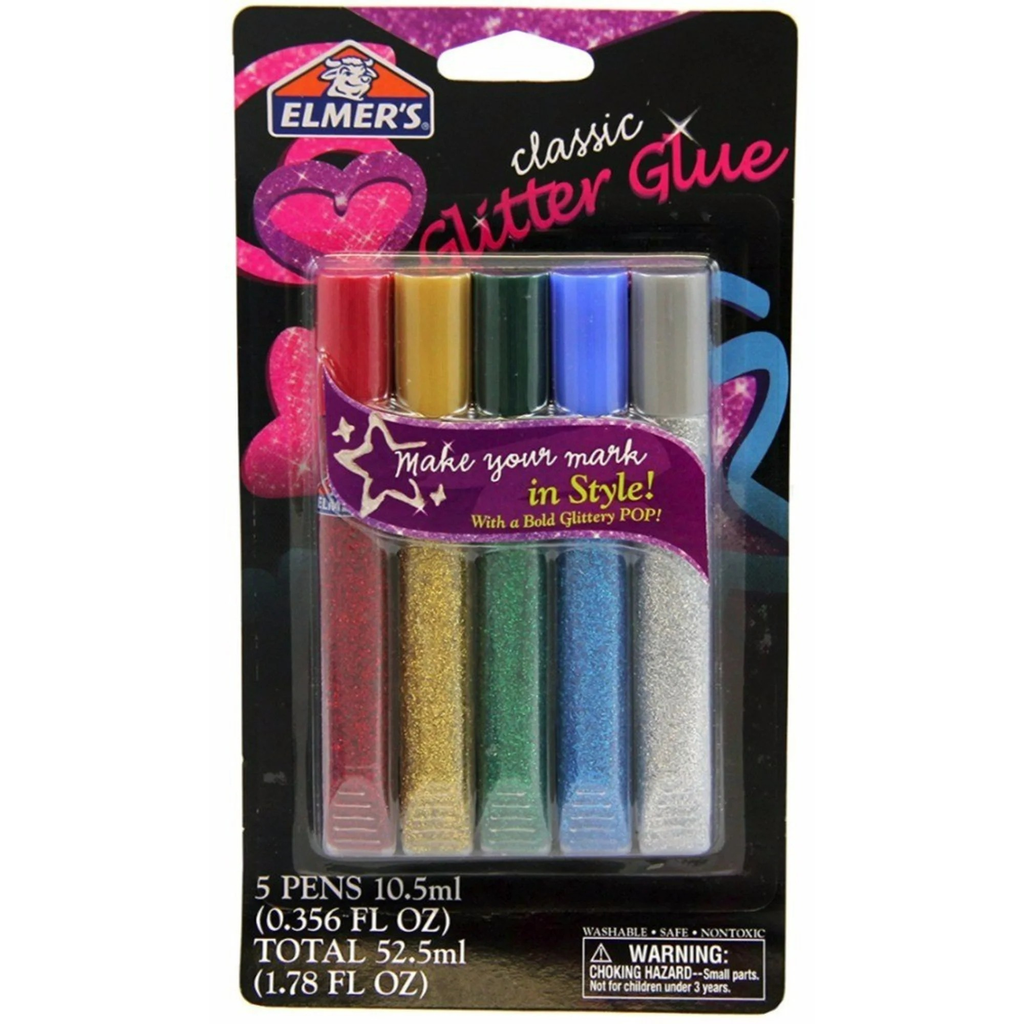 Elmers 5ct Glitter Glue Pen Classic