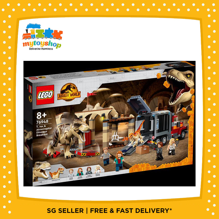 LEGO 76948 JW Trex n Atrociraptor Dino Breakout