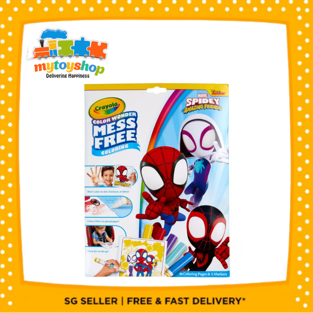 Crayola Color Wonder Mess Free Spidey and His Amazing Friends Foldalope