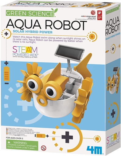 4M Green Science Aqua Robot Solar Hybrid Power