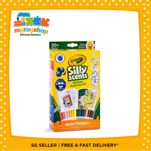 Crayola Silly Scents Marker Activity Kit Gone Campin'