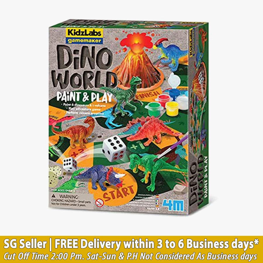 4M Kidzmaker Dino World Paint and Play