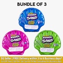 3 X Kinetic Play Sand 4.5 Oz Single Seashell Bundle (Random Colours)