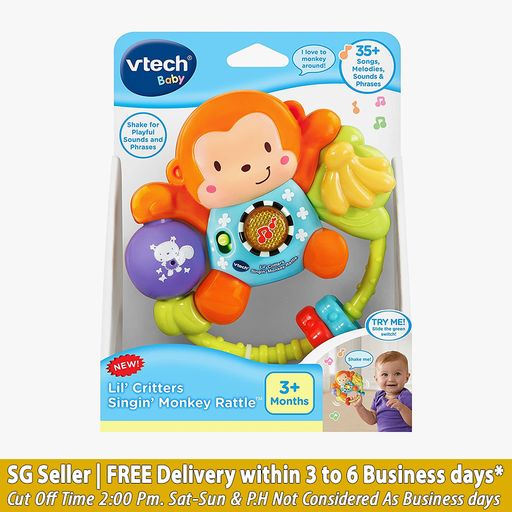 VTech Little Critters Singing Monkey Rattle