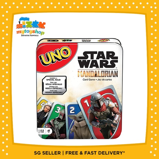 Mattel Games Starwars UNO The Mandalorian Tin Edition