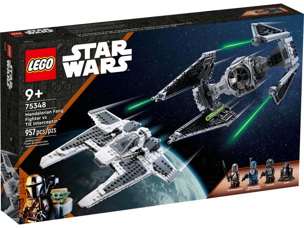 LEGO 75348 Starwars Mandalorian Fang Fighter vs. TIE Interceptor