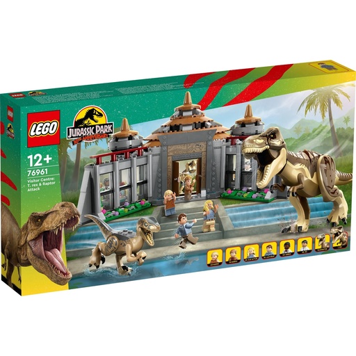 LEGO 76961 Jurassic World Visitor Center Trex &amp; Raptor Attack