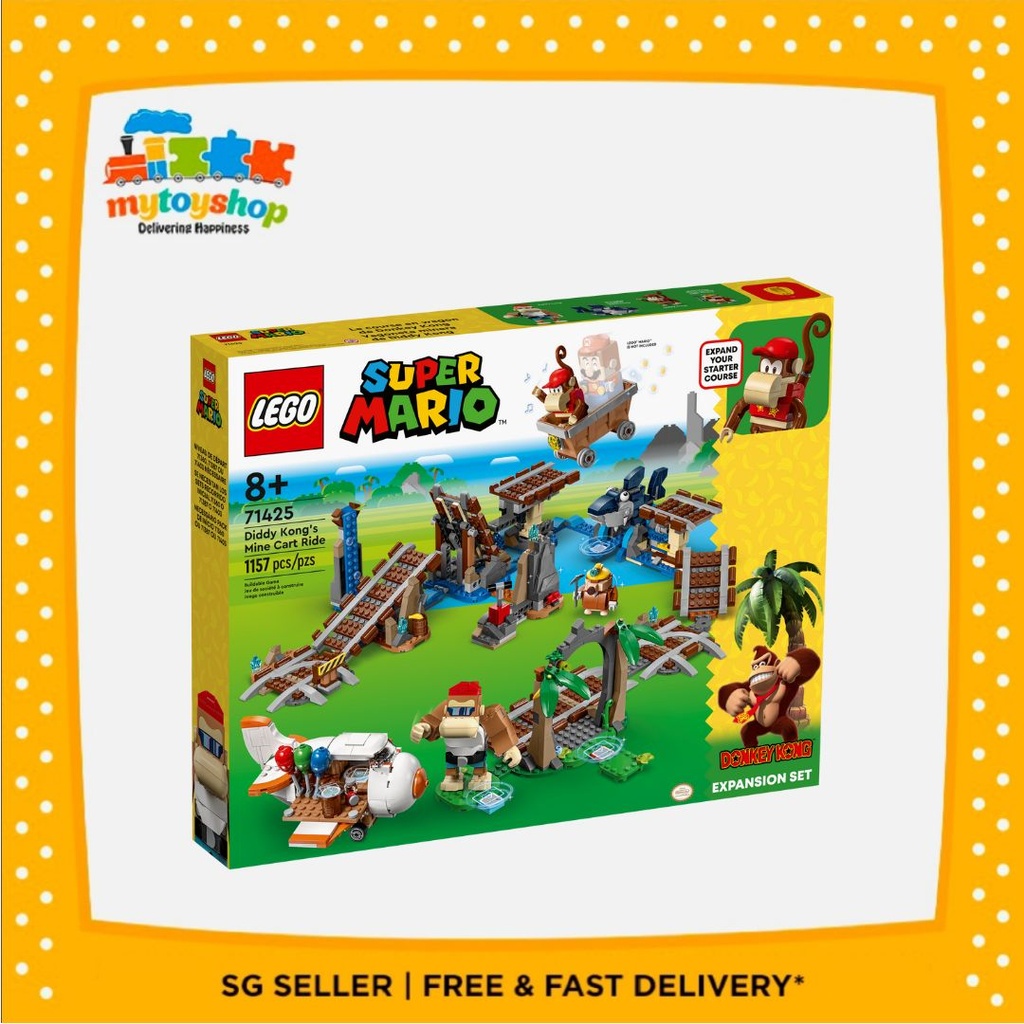 LEGO 71425 Super Mario Diddy Kong's Mine Cart Ride Expansion Set