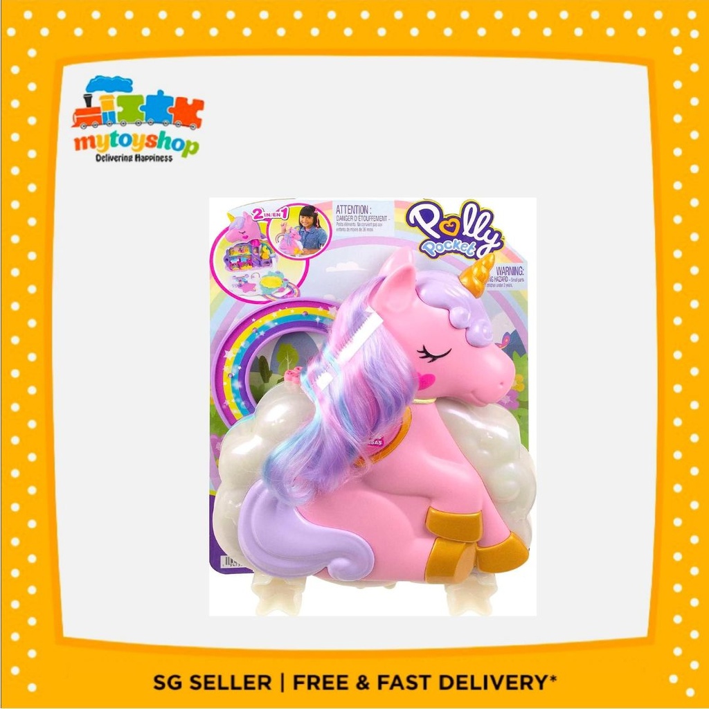 Polly Pocket Rainbow Unicorn Salon