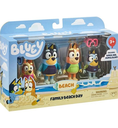 BLUEY Beach Family Beach Day Figure 4 Pack