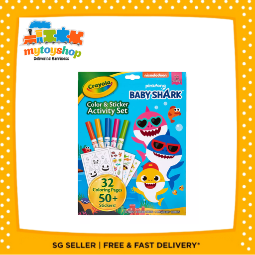 Crayola Color n Sticker Baby Shark Activity Set