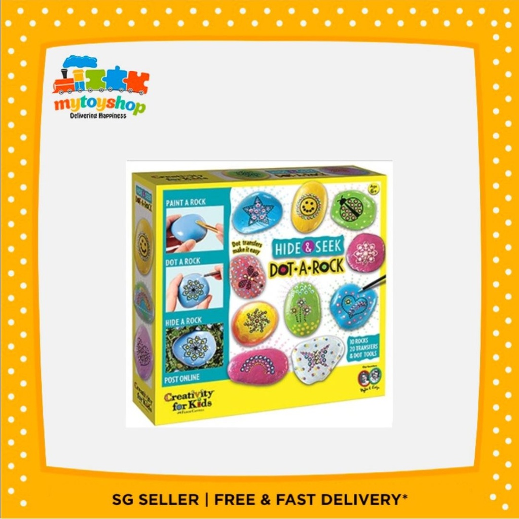 Creavity for Kids Hide and Seek Dot A Rock Painting Kit