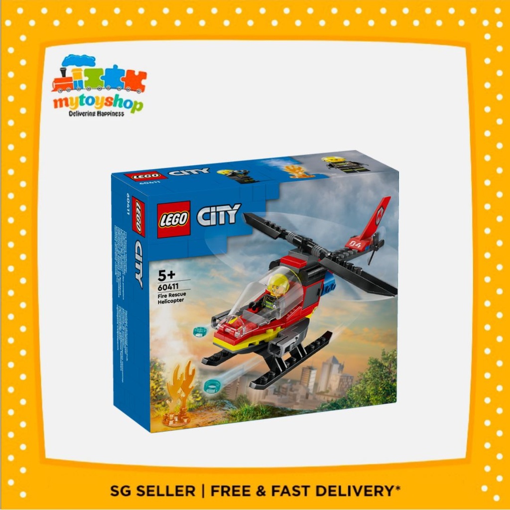 LEGO 60411 City Fire Rescue Helicopter