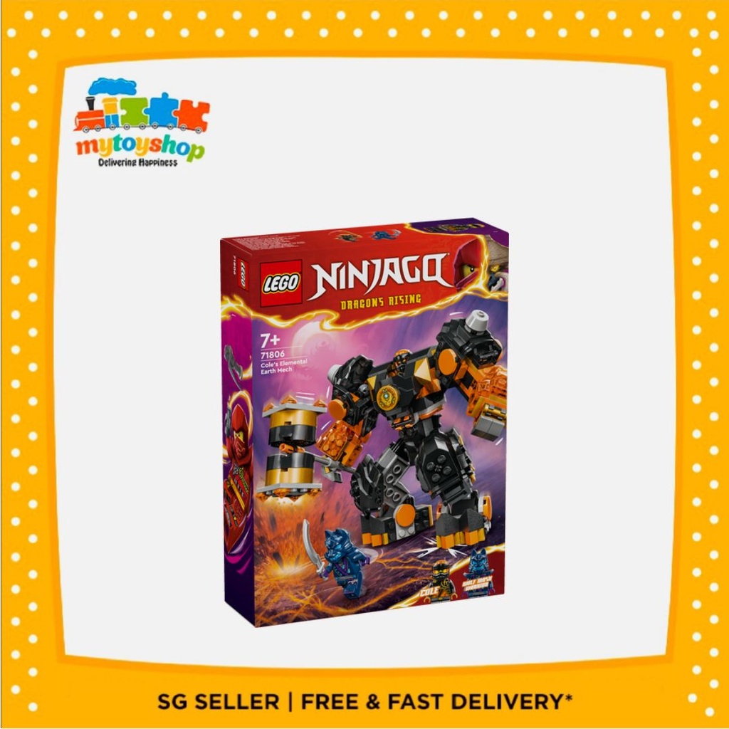 LEGO 71806 Ninjago Cole's Elemental Earth Mech