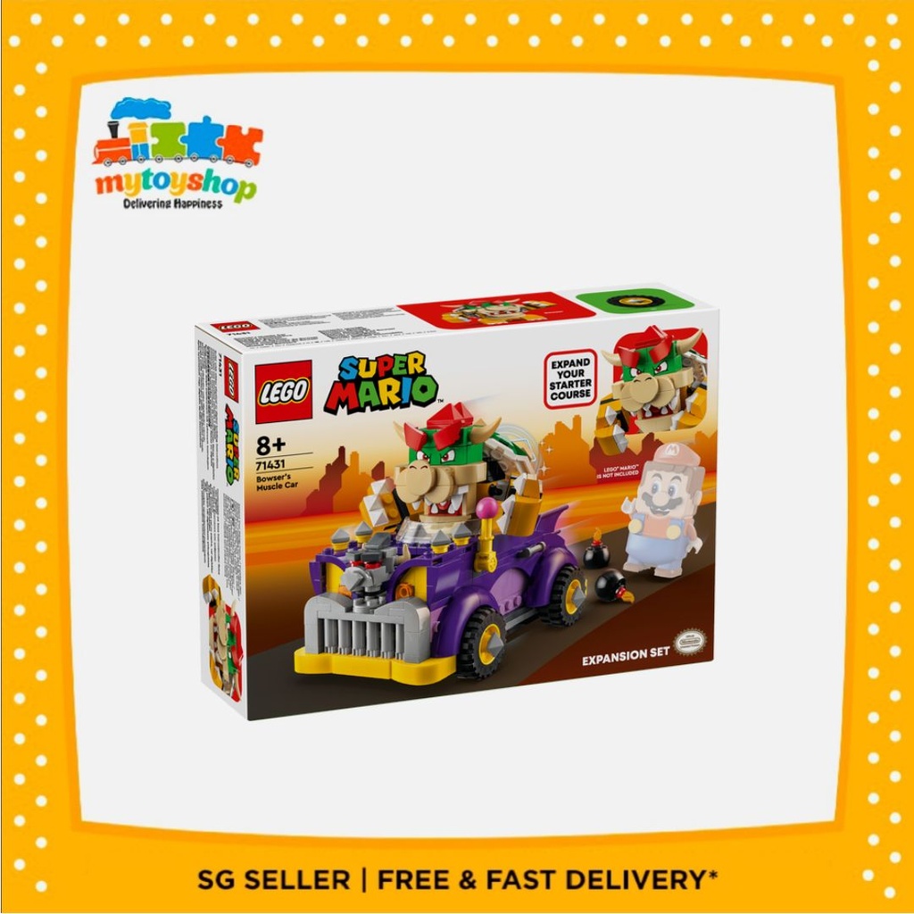 LEGO 71431 Super Mario Bowser's Muscle Car Expansion Set