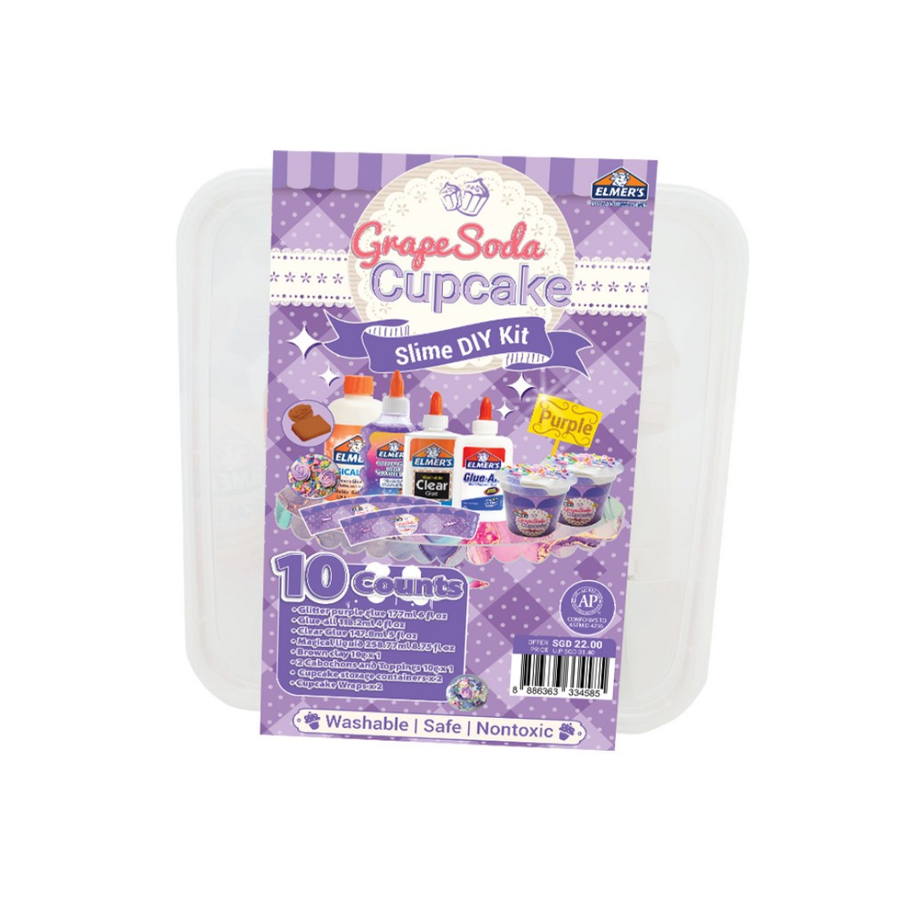 Elmers Grape Soda Cupcake DIY Slime Kit