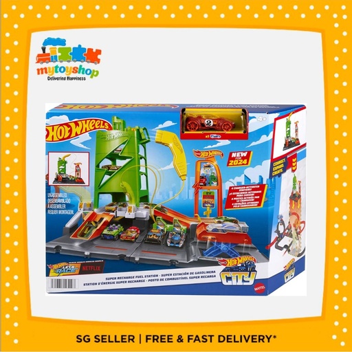 Hot Wheels City Super Recharge Fuel Station