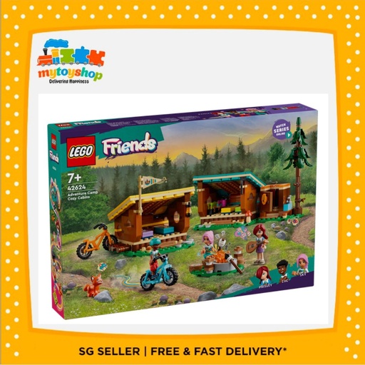 LEGO 42624 Friends Adventure Camp Cozy Cabins