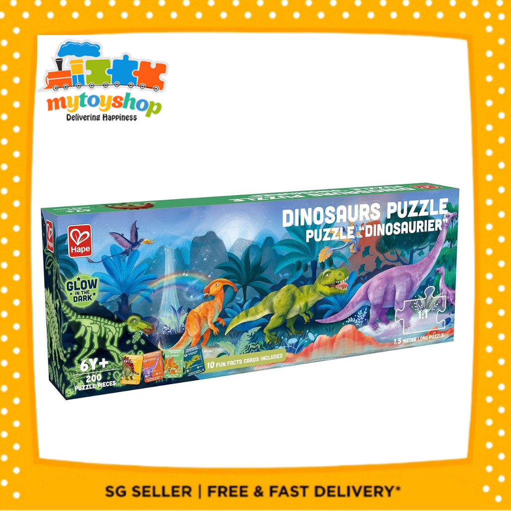 Glow in The Dark Dinosaurs Puzzle  200 pcs