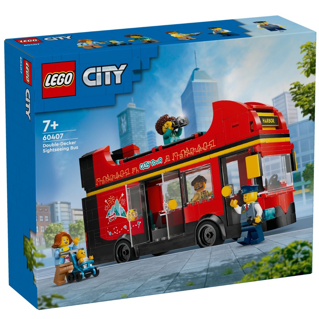 LEGO 60407 City Red Double Decker Sightseeing Bus