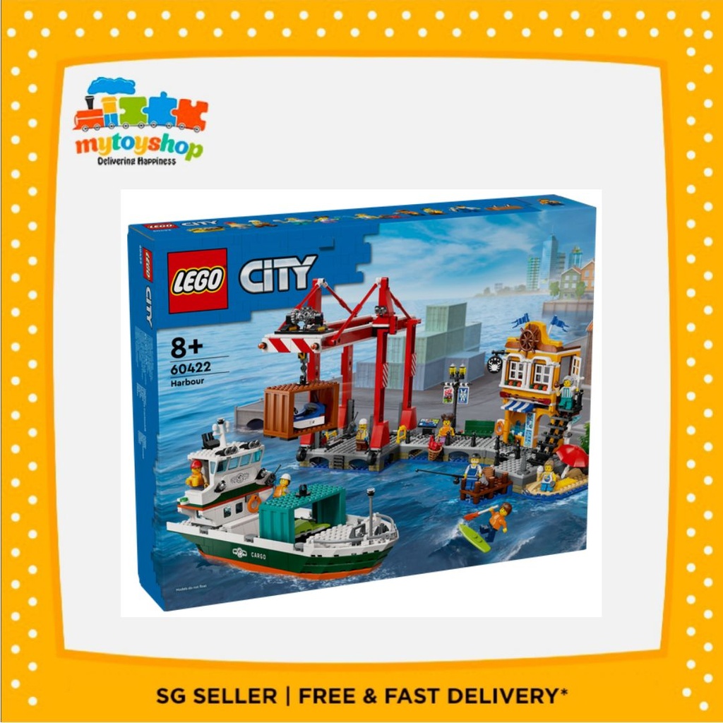 LEGO 60422 City Seaside Harbor with Cargo Ship