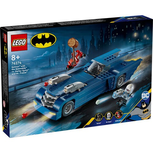 LEGO 76274 Batman with the Batmobile vs. Harley Quinn n Mr Freeze