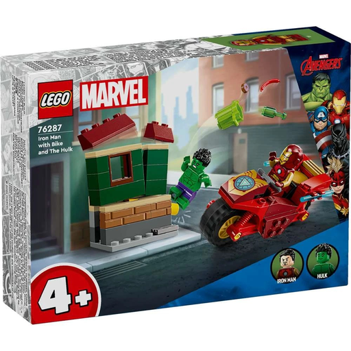 LEGO 76287 Marvel Iron Man with Bike and The Hulk