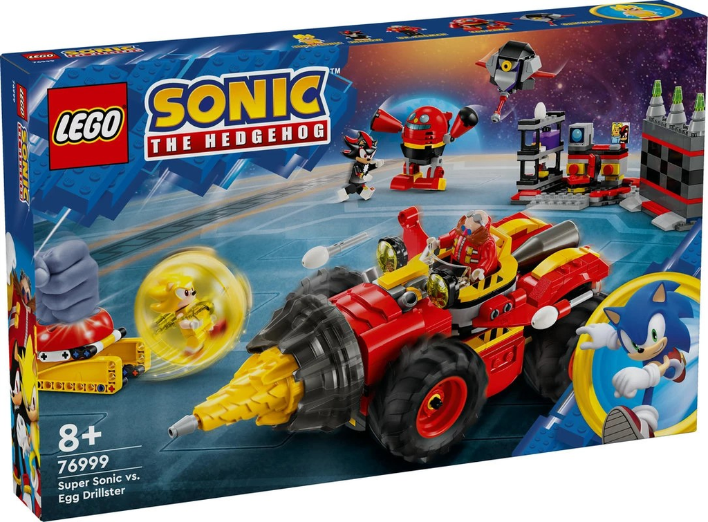 LEGO 76999 Sonic The Hedgehog Super Sonic vs. Egg Drillster