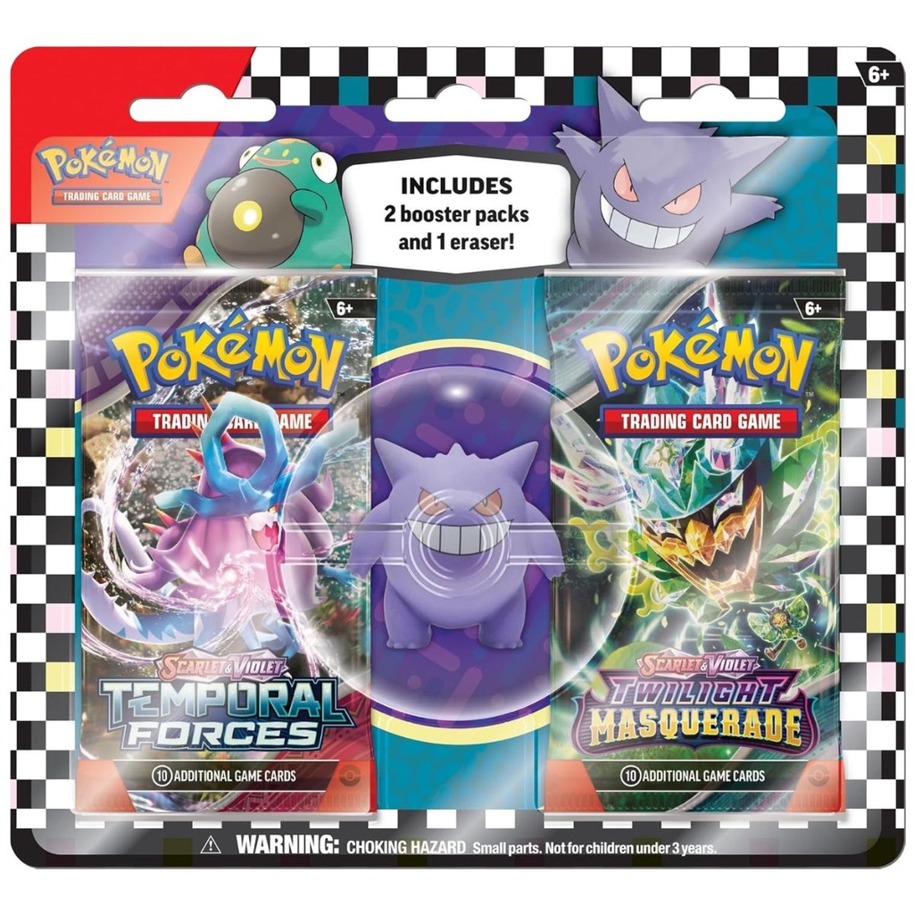 Pokemon Back To School Eraser Blister