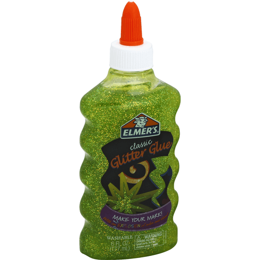 Elmers Glitter Glue Green 6Oz