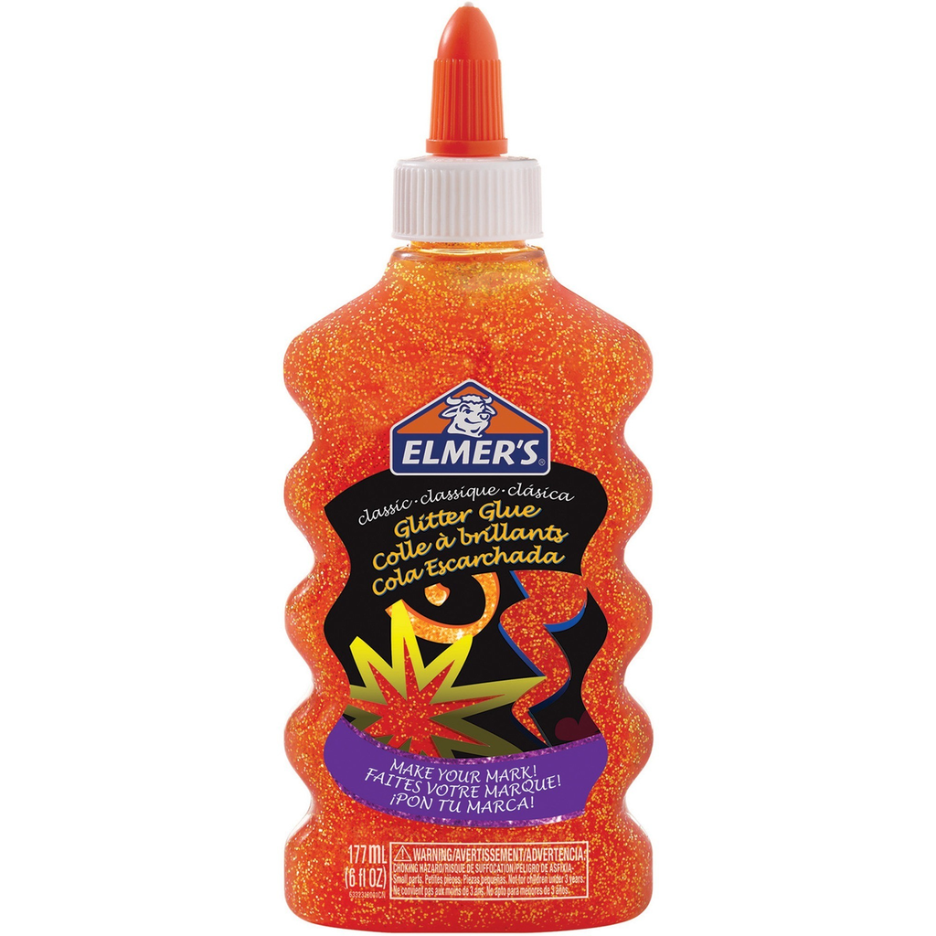 Elmers Glitter Glue Orange 6OZ