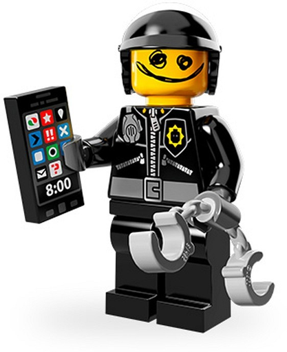 LEGO 71004  Scribble Face Bad Cop Minifigure