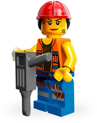 LEGO 71004 Gail the Construction Worker Minifigure