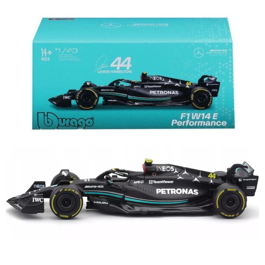 BURAGO 1/43 Mercedes-AMG  FI W14 E #44 Performance Lewis Hamilton