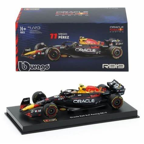 Burago 1:43 Oracle F1 Red Bull Racing  RB19 2023 #11 Sergio Perez