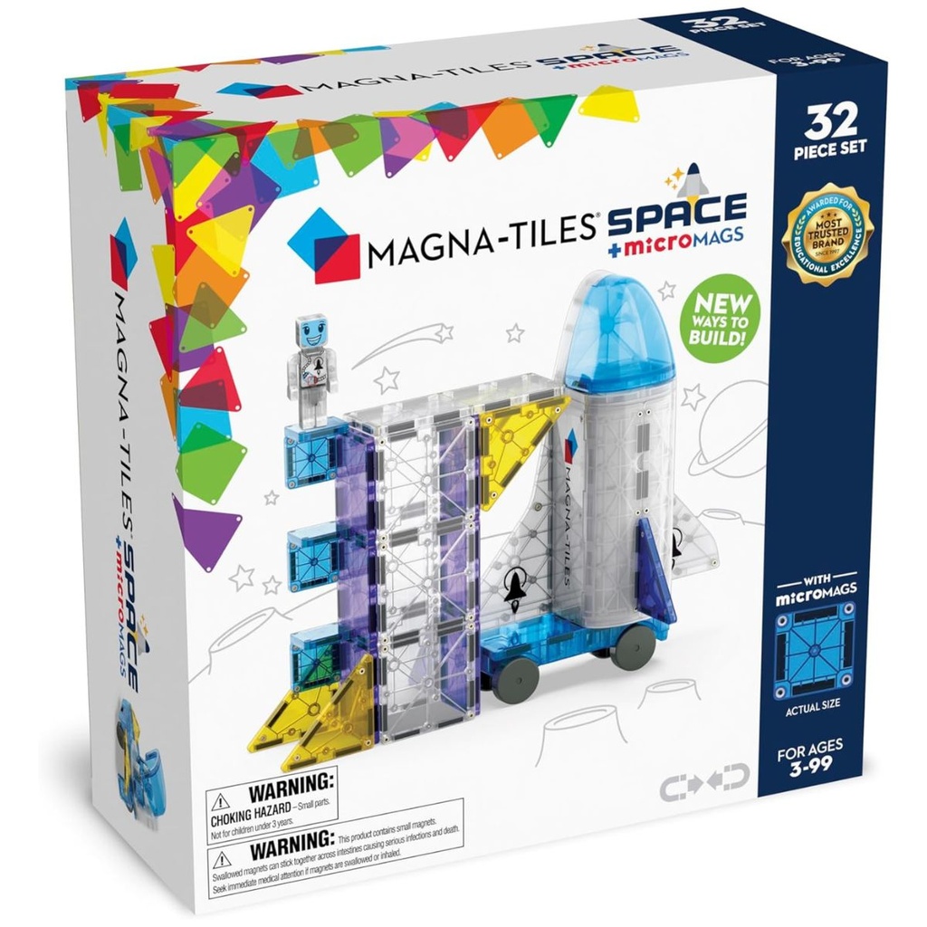 Magna Tiles Space + MicroMags