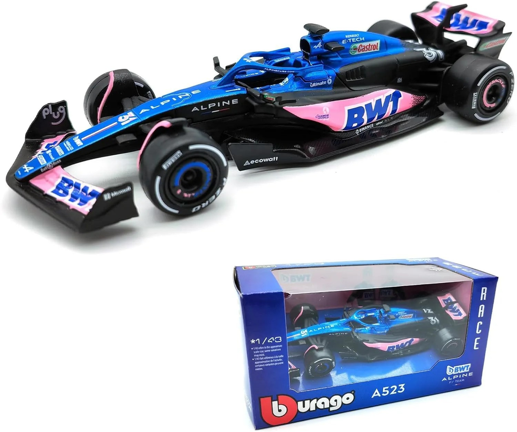 Bburago 1:43 BWT Alpine A523 F1 2023 #31 Esteban Ocon