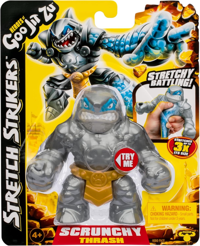 Heroes of Goo Jit Zu Stretch Strikers Hero Pack- Scrunchy Trash