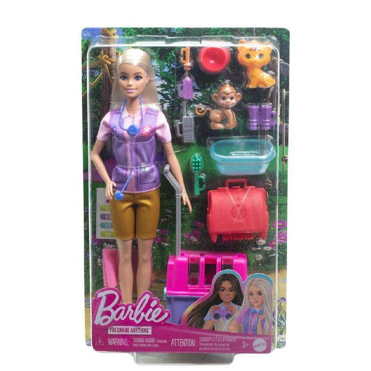 Barbie Animal Rescue and Recover Doll Playset