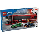 LEGO 60445 City F1 Truck with RB20 N AMR24 F1 Cars