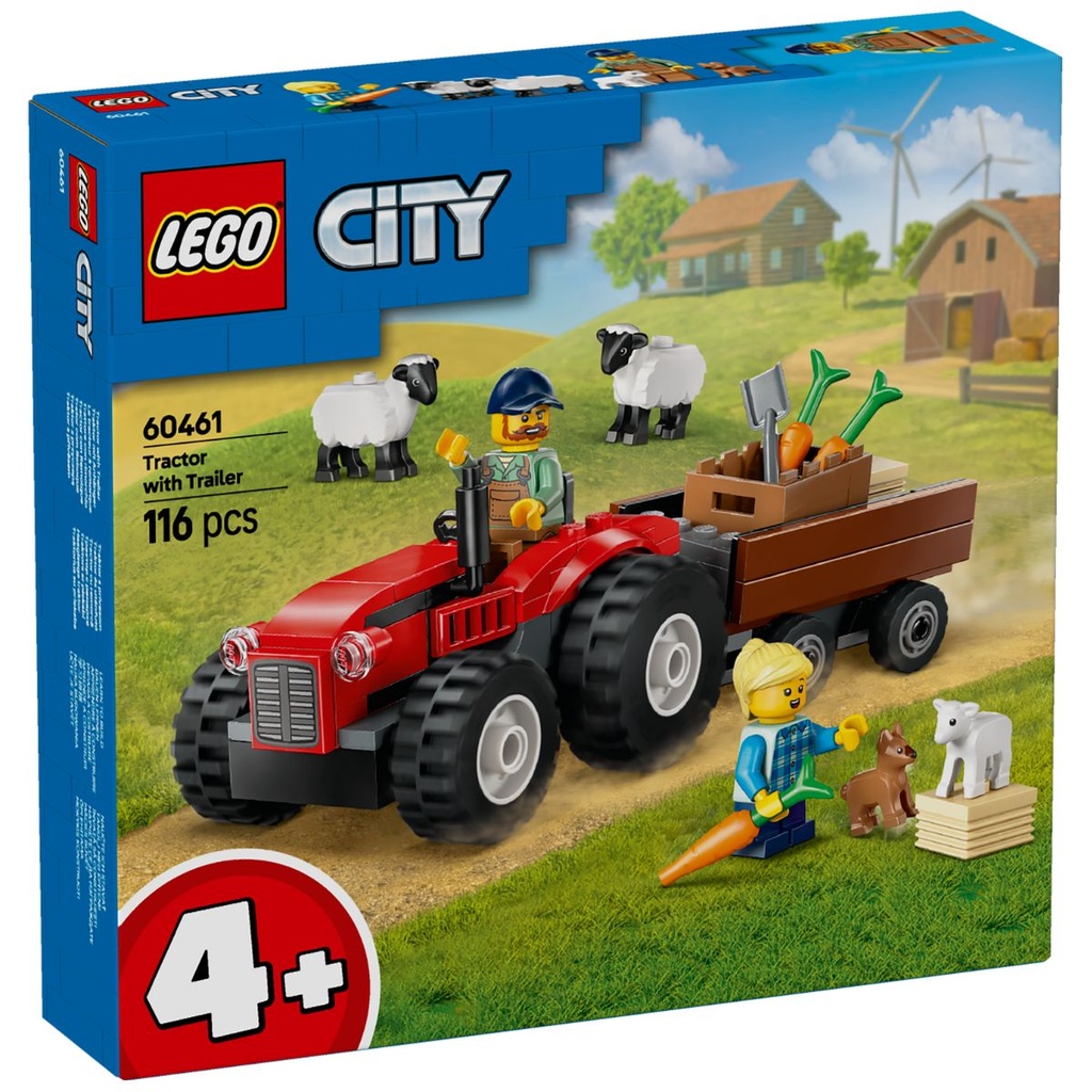 LEGO 60461 City Red Farm Tractor with Trailer &amp; Sheep