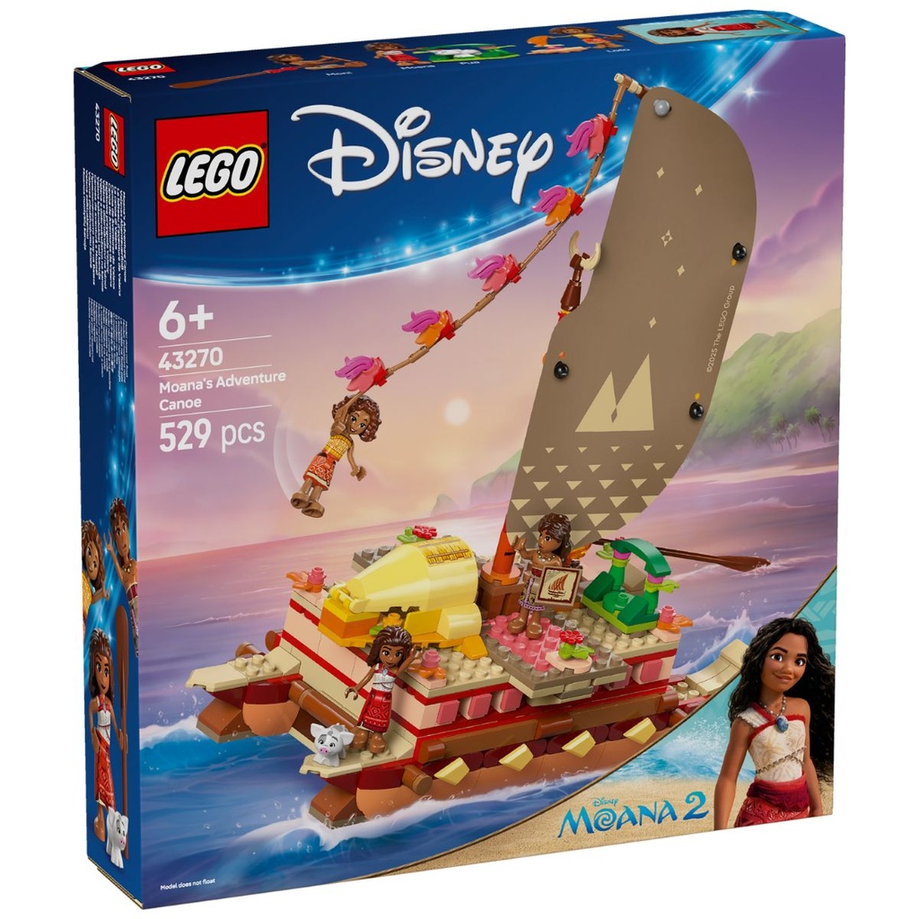 LEGO 43270 Disney Moana’s Adventure Canoe