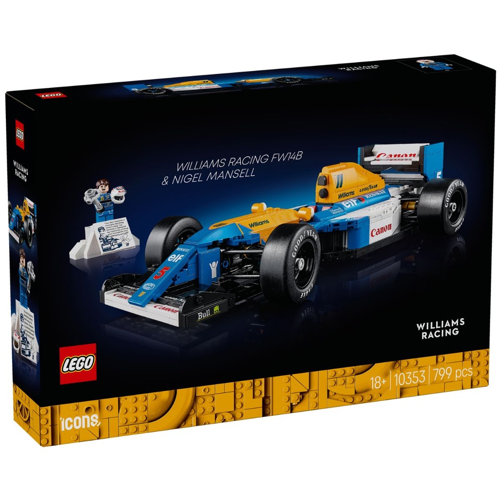 LEGO 10353 Icons Williams Racing FW14B &amp; Nigel Mansell
