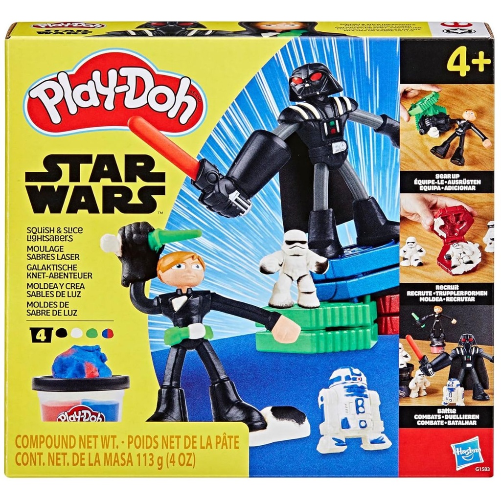 PlayDoh Starwars Squish n Slice Lightsabers Playset