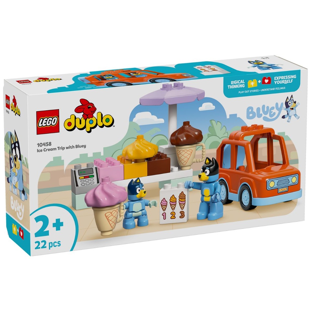 LEGO 10458 DUPLO Bluey Ice Cream Trip with Bluey